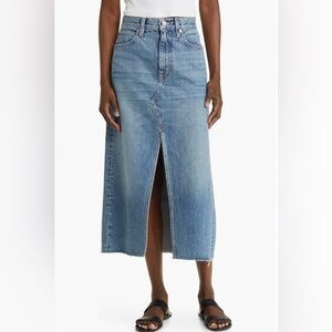 SLVRLAKE Cotton Denim Midi Skirt - Size 32 US 14 - NWT
